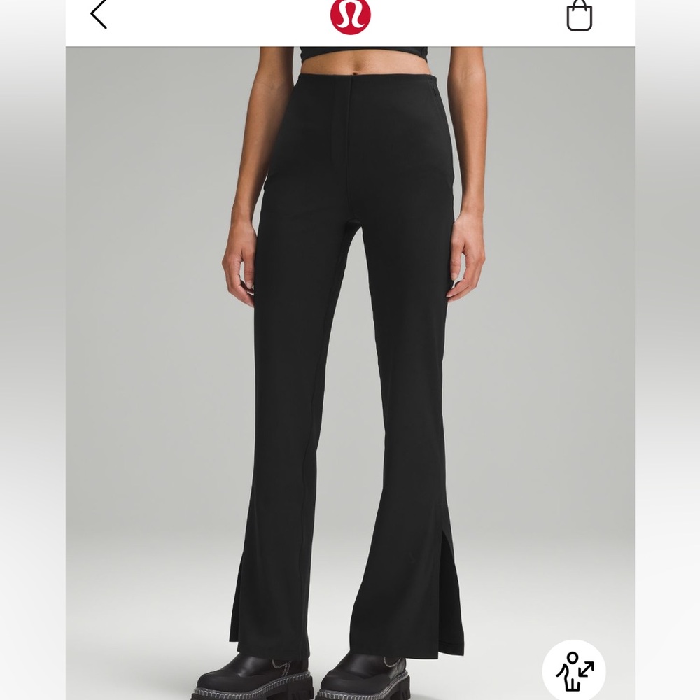 Lululemon spilt hem high rise flare pants